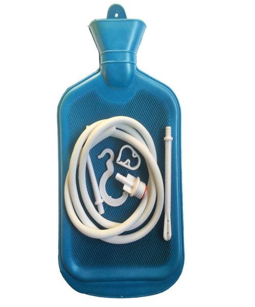 2000 ml Bolsa de agua de enema poroso grande Tipo de ducha de limpiador intestinal Lavado vaginal Juguetes sexuales anales para adultos para hombres y mujeres Y189289535632