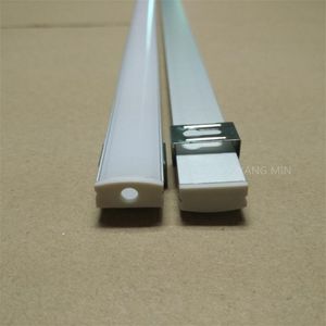 Perfil de aluminio extruido negro W17 * H7 de 2,5 m/Uds., tira de luz Led para techo, perfil de aluminio en forma de U con difusor