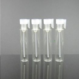 2000pcs/Lot Mini Clear Glass Parfum flessen 1 ml 2 ml Kleine monster Flacons Lege geurtestbuis Proeffles via GRATIS DHL VERZENDING OPGLQ