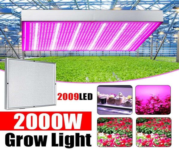 2000W 2009leds lámpara de cultivo LED espectro lámpara de crecimiento de planta LED iluminación interior de la planta de luz Sistema hidropónico Box6310879