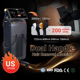 2000W 4 golflengten Ice Diodo Ontharing Diode Laser Ontharingsmachine