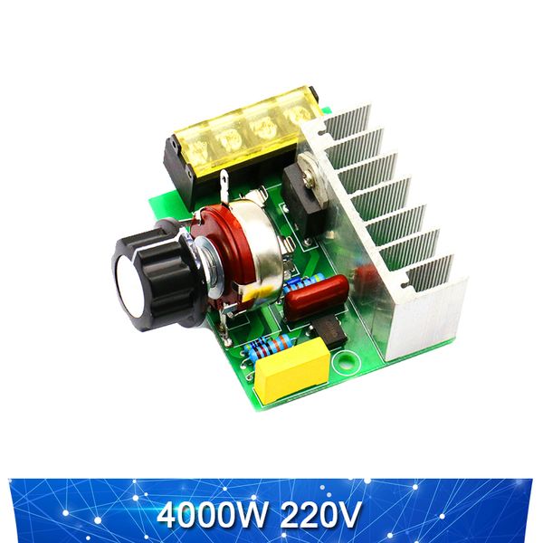 2000W 4000W 220V Reguladores de voltaje de alta potencia Controlador de velocidad SCR Regulador de voltaje electrónico Gobernador Termostato
