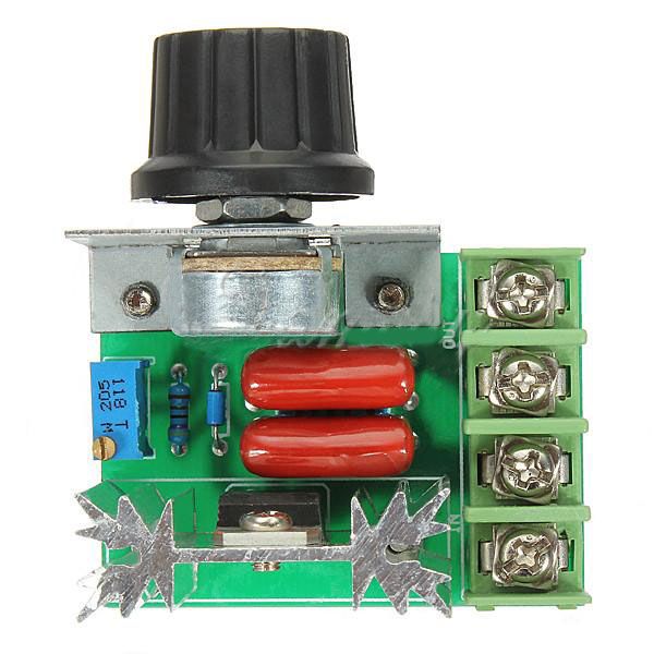 Contrôleur de vitesse de moteur à courant alternatif 2000W 50-220V 25A, régulateur de tension réglable B00298