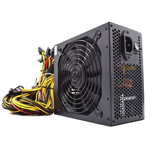 2000W ATX 12V ETH Asic Bitcoin Miner Ethereum Fuente de alimentación para minería PC 8 Tarjetas gráficas