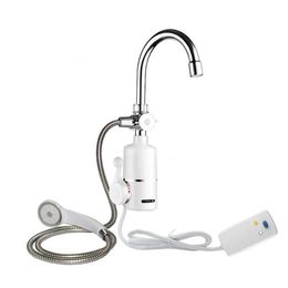 Robinet chauffe-eau électrique instantané 2000W, pour salle de bains, sans réservoir, avec pomme de douche, 2992