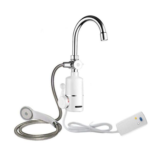 Robinet chauffe-eau électrique instantané 2000W, sans réservoir, avec pomme de douche, pour salle de bains, 275z