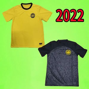 Maleisië voetbaltruien 2022 2023 Nationaal team mannen voetbal shirts 23 23 Home geel weg Black Rasid Talaha Bakhtiar S-2XL