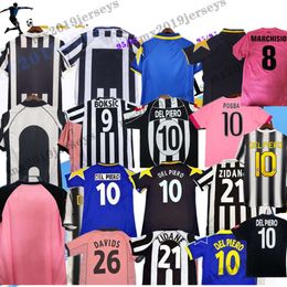 2001 2003 Retro DEL PIERO voetbalshirt 01 02 03 05 06 11 14 17 18 ZIDANE NEDVED ZAMBROTTA TREZEGUET Oude DAVIDS klassieke voetbalshirts