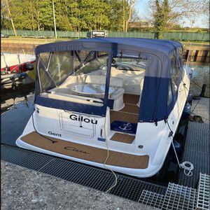 2001 Bayliner 2655 plate-forme de natation Cockpit Bow bateau EVA mousse teck tapis de sol de bonne qualité