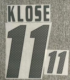 2002 11 Klose Nameset 13 BALLACK impression bricolage personnaliser n'importe quel nom numéro fer transfert Badge4802200