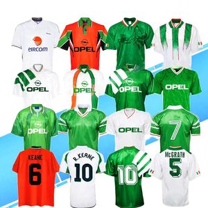 2002 1994 maillots de football rétro KEANE 1990 1992 1996 1997 02 03 Irlande Away classique vintage irlandais McGRATH Duff STAUNTON HOUGHTON McATEER Haut