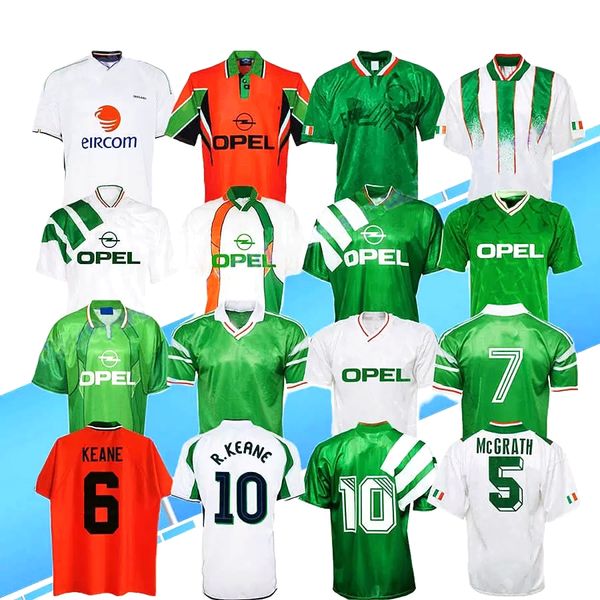 2002 1994 maillots de football rétro KEANE 1990 1992 1996 1997 02 03 Irlande Away classique vintage irlandais McGRATH Duff STAUNTON HOUGHTON McATEER Haut