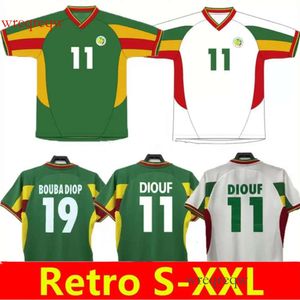 2002 2003 Jerseys de football rétro du Sénégal Mane