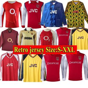 2002 2005 HENRY BERGKAMP Heren RETRO voetbalshirts 94 97 V. PERSIE VIEIRA MERSON ADAMS Home Away 3e voetbal uniformen met lange mouwen