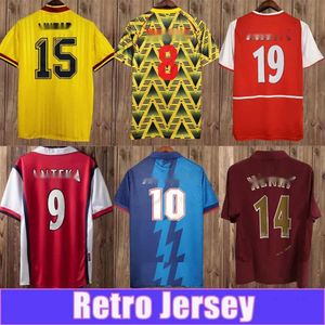 2002 2005 Henry Bergkamp Mens Retro Soccer Jerseys 94 97 V. Persie Vieira Merson Adams Home Away 3rd Football Shirt Short Long Mancheve Unif 322