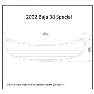 2002 Baja 38 Special Swim Platform Boat EVA Faux Foam Teak Deck Floor Pad