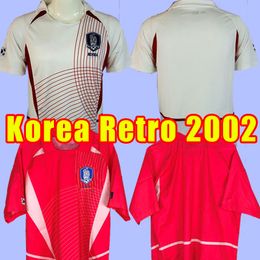 2002 Maillot de football rétro Corée du Sud C G SONG Ahn Jung-hwan MB HONG Park Ji-sung T Y KIM maillot de football classique vintage 02 04 2004 2003