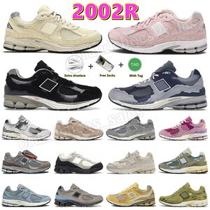 2002r New Balanace Shoes Running Designer Protection Pack Arctic Grey on Clouds Cherry Pink Bone Mens Women Luxury New Blance 2002r Sneakers Platform Trainers 36-45