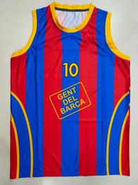 2003-04 Home Uniform #10 Bodiroga Vintage Basketball Jersey Aangepast met elke naam en nummer