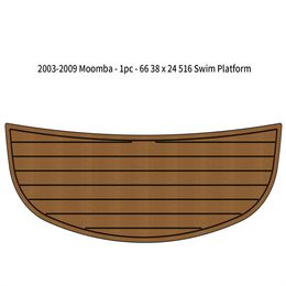 2003-2009 Moomba 1 st 66 3/8 x 24 5/16 Inch Zwemplatform Boot EVA Teak Vloer Pad