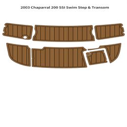 2003 Chaparral 200 SSI plate-forme de bain étape bateau EVA mousse teck pont tapis de sol auto-support adhésif SeaDek Gatorstep Style sol