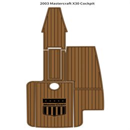 2003 Mastercraft x30 cockpit pad bateau eva mousse fausse teck pont de pont étage étage de revêtement