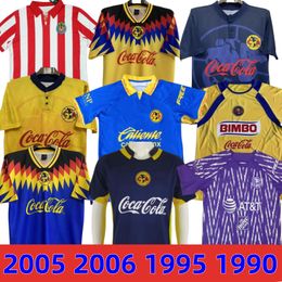2004 2005 2006 Retro Club America voetbalshirts 1999 98 LIGA MX 90th voetbalshirts 1995 1990 S.CABANAS ZAMORANO BRANDAO CHUCHO 1988 97 Herenuniformen