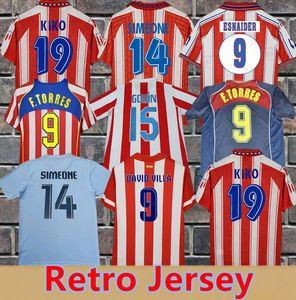 2004 2005 F. TORRES KIKO 94 95 13 14 Maillots de football rétro SIMEONE ESNAIDER DAVID VILLA KOKE GODIN DIEGO COSTA FORLAN KUN AGUERO GRIEZMANN MANDZUKIC Maillot de football à domicile