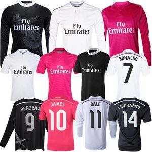 14 15 Benzema Bale Soccer Jerseys 2014 Real Madrids Home Away Modric Third Isco Chicharito Classic Vintage Benzema Ronaldo Football Shirt
