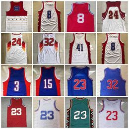 2004 Vince East 3 Allen Iverson 2006 West 8 Jerseys 2007 Dirk Nowitzki 2009 Sha 1993 Blue Retro 1996 1989 2003 Herenbasketbal vintage stitc