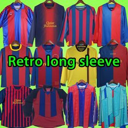 2005 2006 Barcelona Retro voetbalshirts lange mouw voetbalshirt RIVALDO 1991 1992 1996 1997 2003 2004 2007 2008 2009 2010 RONALDINHO A.INIESTA voetbalshirt tops