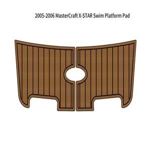 2005-2006 MasterCraft X-STAR Swim Platform Pad Boat EVA Foam Teak Deck Tapis de sol Auto-support Ahesive SeaDek Gatorstep Style Floor