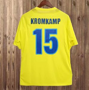 2005 2006 Maillots de football rétro Villarreal jaune 05 06 Chemise de football vintage classique qualité thaïlandaise Camisa de futebol RIQUELME 5 FORLAN KROMKAMP CAZORLA