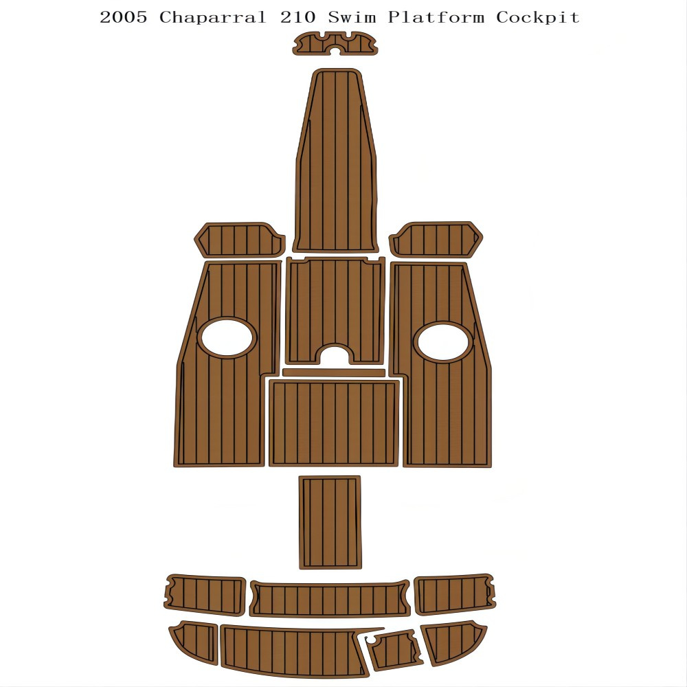2005チャパラル210スイムプラットフォームコックピットボートエヴァフォームチークデッキフロアパッドマット