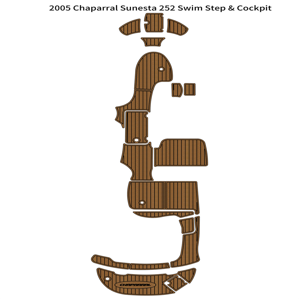 2005 Chaparral Sunesta 252 Yüzme Platformu Kokpit Teknesi Eva Köpük Tik Zemin Pedi Kendi Kendini Destekleme Ahudive Seadek Gatorstep Stil Zemin