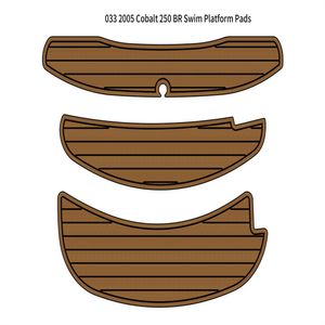 2005 Cobalt 250 BR zwemplatform Stapkussenboot Eva Foam Faux Teak Deck Floor Mat