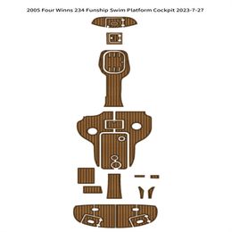 2005 Four Winns 234 Funship plate-forme de natation tapis de Cockpit bateau EVA teck tapis de sol Seadek MarineMat Gatorstep Style auto-adhésif