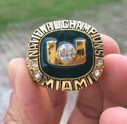 Bague de championnat national des Hurricanes de Miami 2005, cadeau de fan en gros, 2024