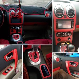 2006-2015 Console couleur Qashqai voiture décalcomanies centre voiture-style carbone changement moulage Nissan 3D/5D pour autocollant fibre J10 intérieur Nexto