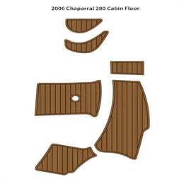 2006 Chaparral 280 Cabin Floor Boat Eva Foam Faux Teak Deck vloer Vloegkussen Mat Self Backing Ahesive Seadek Gatorstep Style Floor