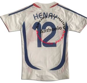 2006 Maillots de football rétro français HENRY TREZEGUET THURAM DESCHAMPS PIRES Chemises de football classiques vintage maillot kit Maillots de foot jersey