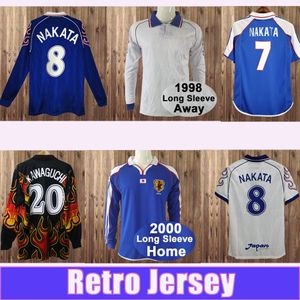 98 06 Japan SOMA AKITA OKANO NAKATA Retro Heren Voetbalshirts Nationaal Team KAWAGUCHI Thuis Uit Doelman Lange Mouwen KAZU HATTORI Voetbalshirts