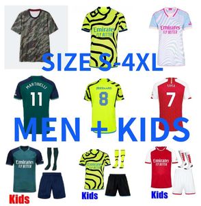 XXXL 4XL ARROZ G.JESUS 23 24 SAKA RUSSO camisetas de fútbol SALIBA hogar lejos ODEGAARD ArSeNaLS MARTINELLI NKETIAH 2023 2024 SALIBA HAVERTZ J.TIMBER camiseta de fútbol hombres Niños