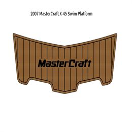 2007 MasterCraft X-45 Zwemplatform Pad Boot EVA Foam Faux Teak Dek Vloermat SeaDek MarineMat Gatorstep Stijl Zelfklevend