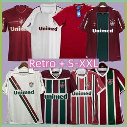 2008 2009 2011 2012 2015 Fluminense camisetas de fútbol retro 2013 2002 2003 Jorginho Romario Fred DECO Neves T.Silva 100 aniversario camiseta de fútbol clásica vintage