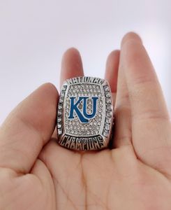 2008 Kansas Jayhawks National Championship Ring Sport Souvenir Fan Promotie Geschenk hele 2020 Drop 2050124