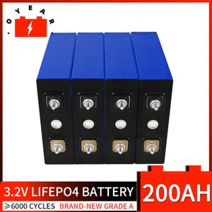 200AH LIFEPO4 Batterij 3.2V Lithium Iron Fosfaatcelpakket Aluminium Oplaadbare LFP voor RV -bestelwagens EV -boten Forklift