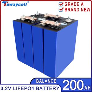 200AH LIFEPO4 Oplaadbare batterij 3.2V Grade A gloednieuwe lithiumijzerfosfaat Prismatische zonnecellen Golfkar Diy 12V 48V Pack