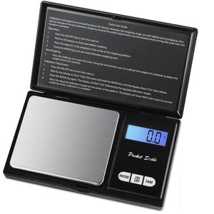 200 g 500g x 0,01 g hoge precisie digitale keukenweegschalen sieraden goud balans gewicht gram lcd zakgewalken elektronische schalen