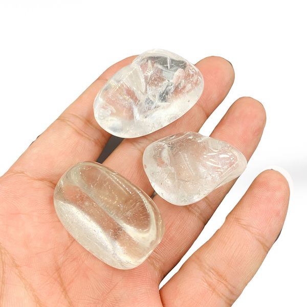 200g / sac Natural Clear Stone Stone Healing Crystal Spécimen minéral enseignant la pierre précieuse en vrac rocheux pour décoration d'aquarium de bricolage